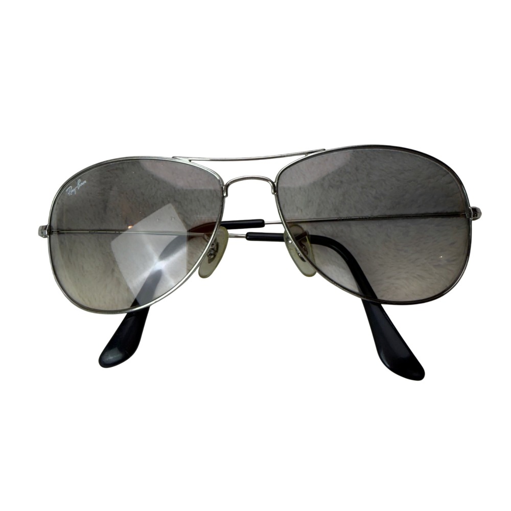 Ray-Ban RB3362 Aviator Sunglasses Silver Grey Gradient 003/32 59mm Unisex Y2K